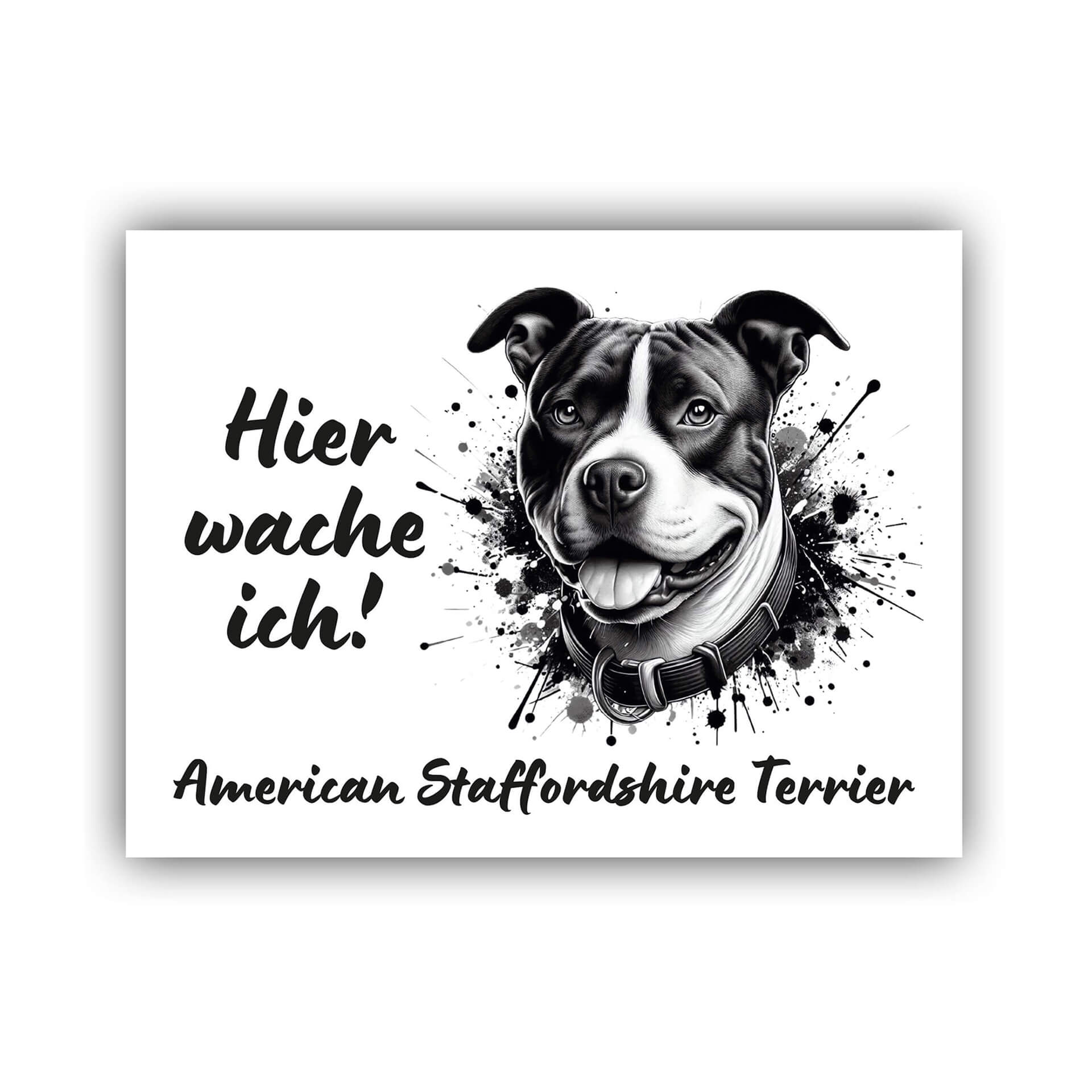 American Staffordshire Terrier Schild "001"