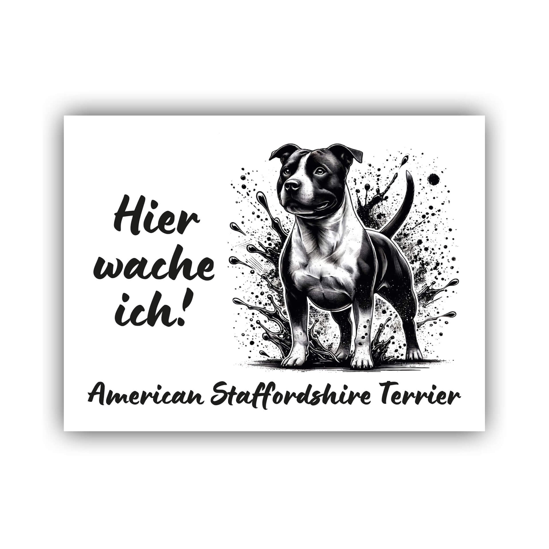 American Staffordshire Terrier Schild "002"