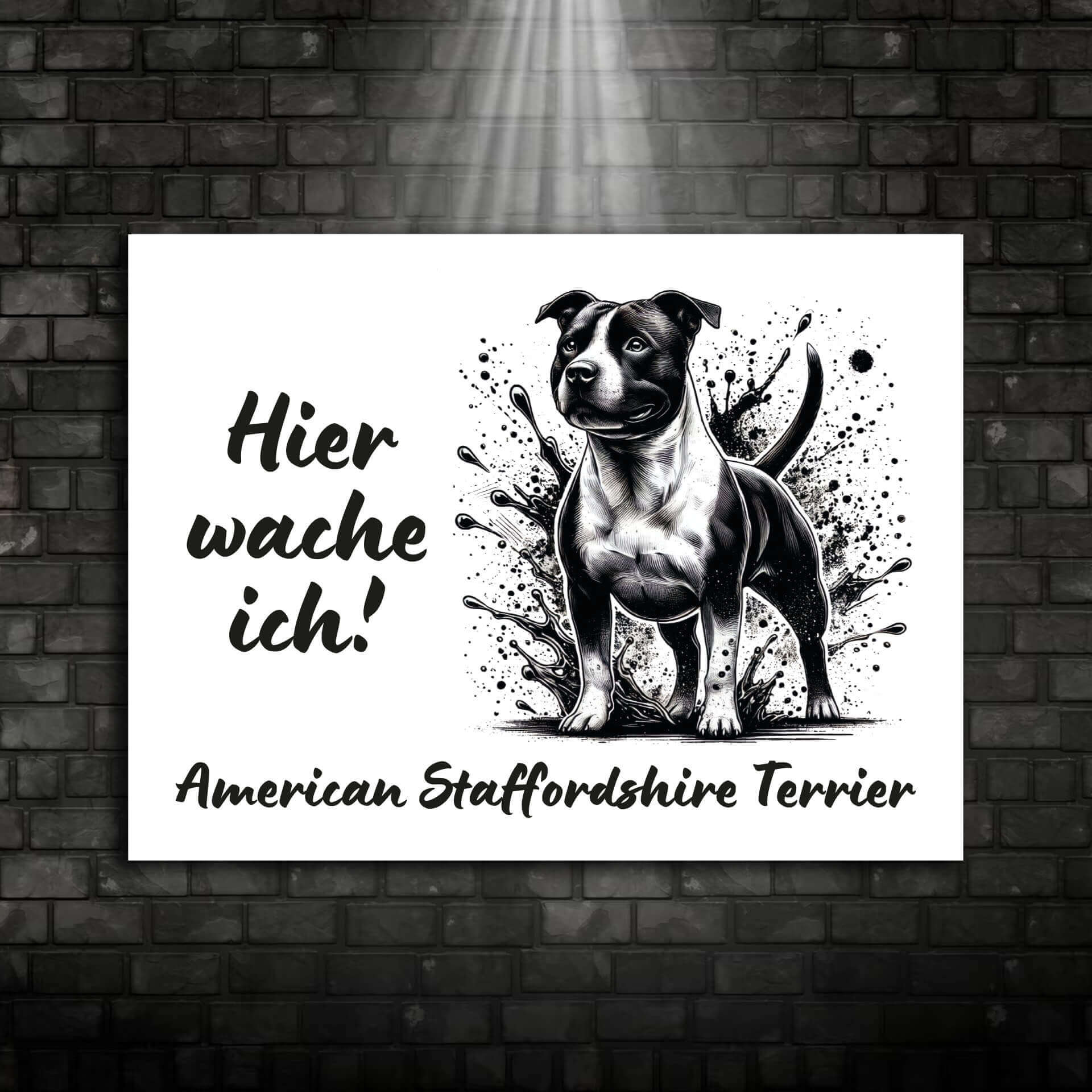 American Staffordshire Terrier Schild "002"