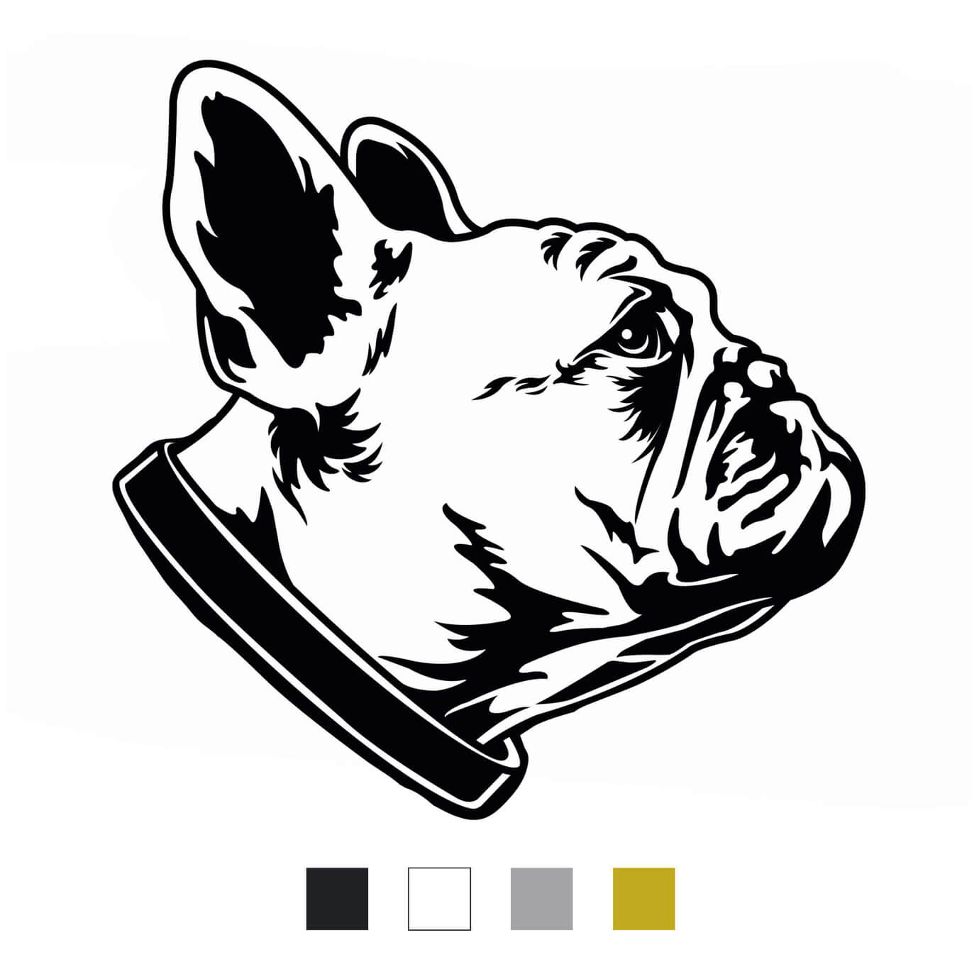 Französische Bulldogge Aufkleber "A002"