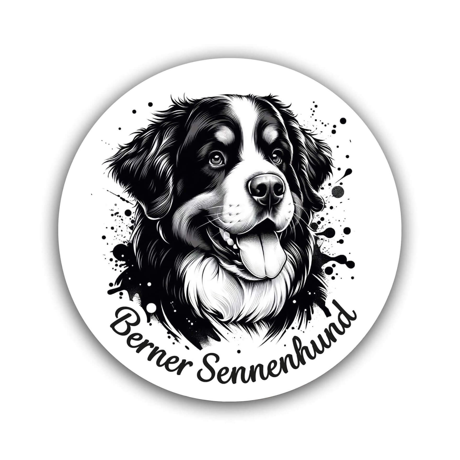 Berner Sennenhund Aufkleber "B001"