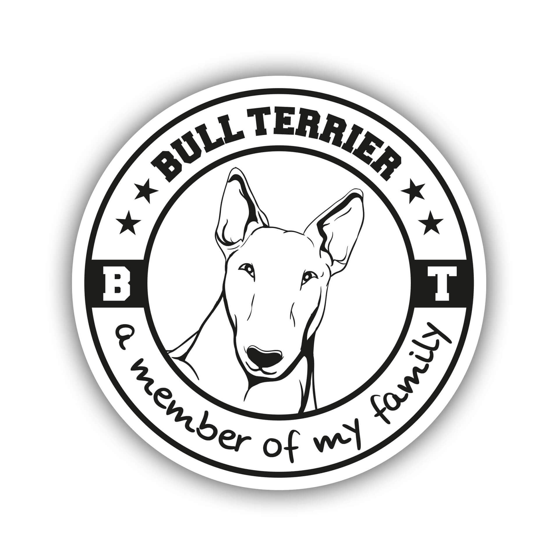 Bullterrier Aufkleber B003