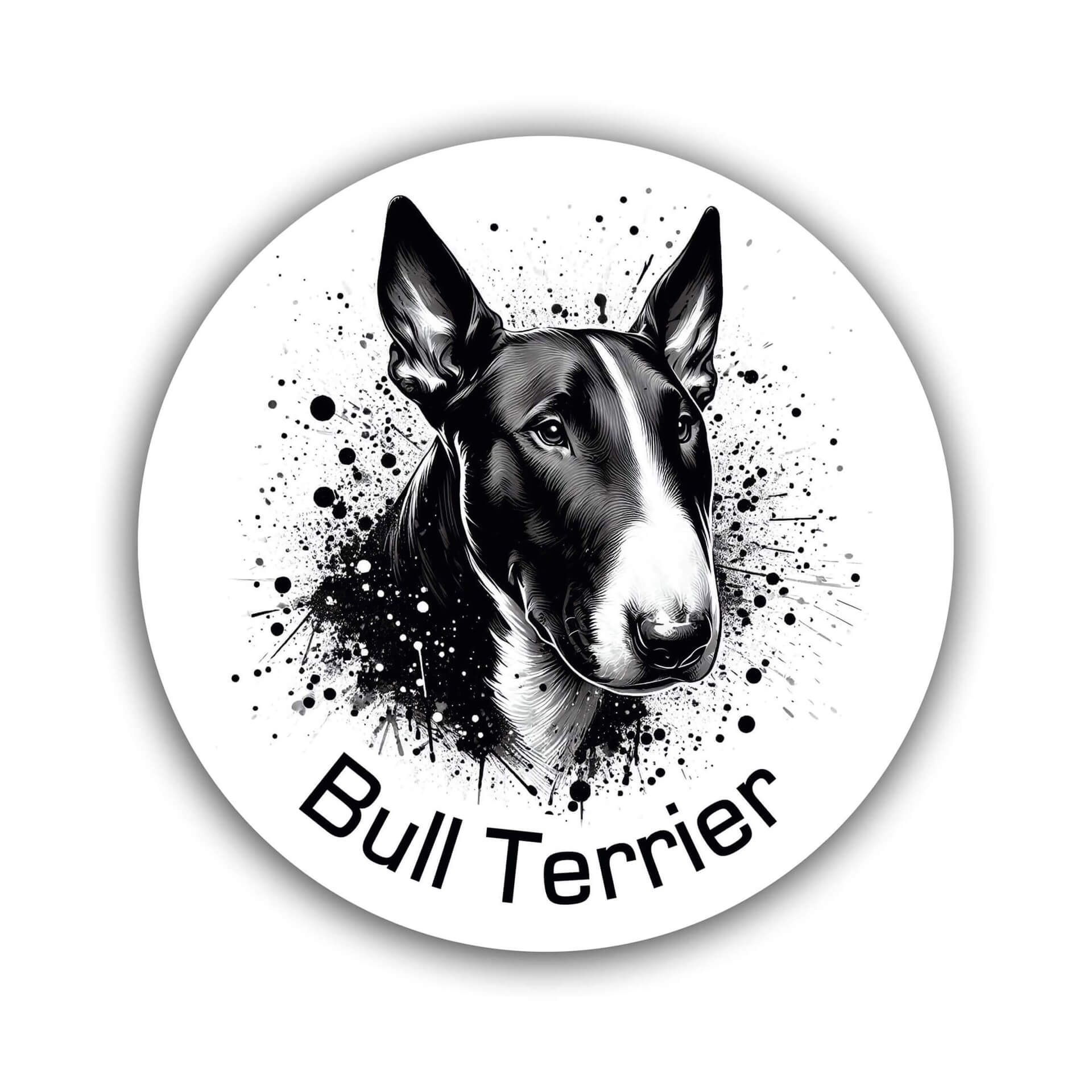 Bullterrier Aufkleber "B001"