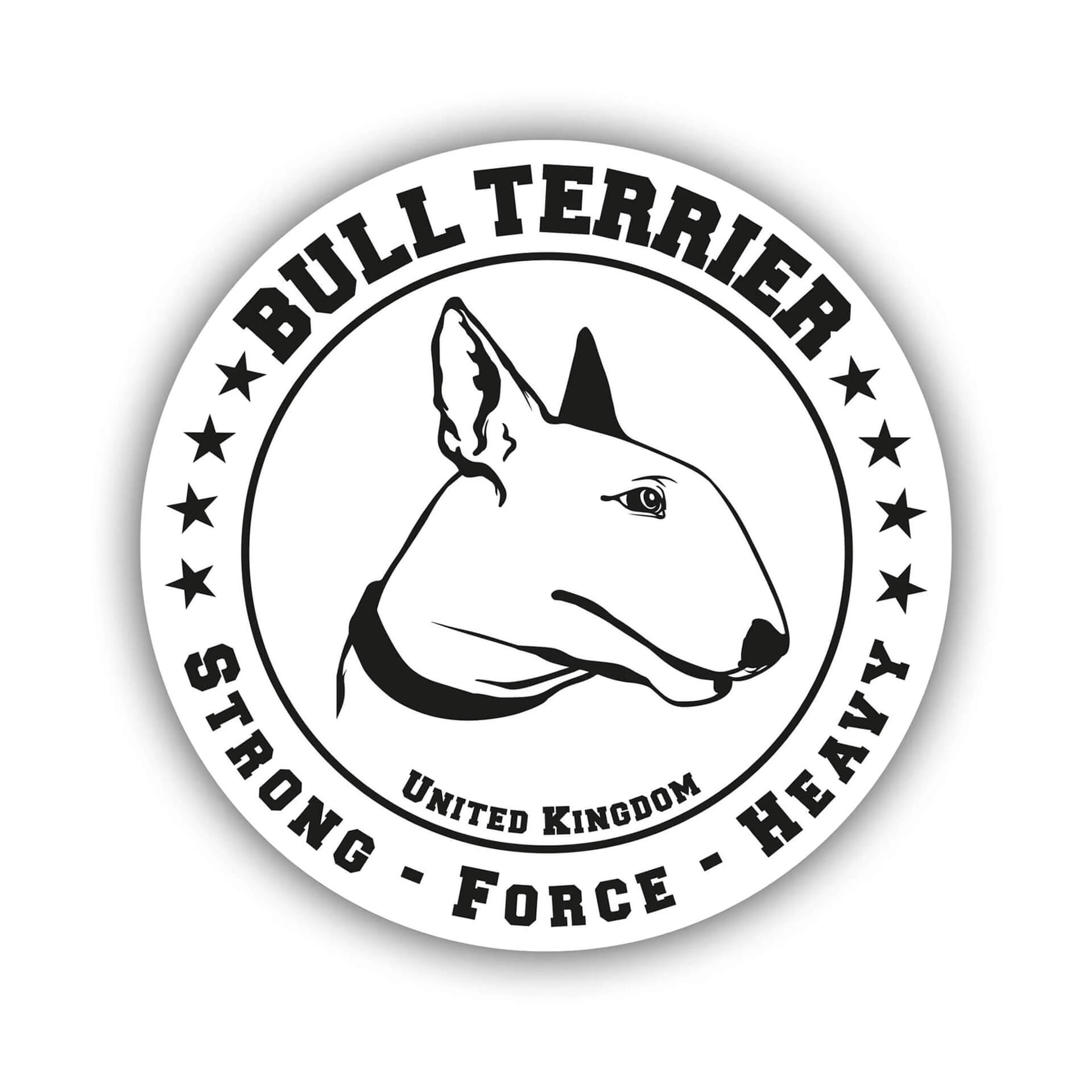 Bullterrier Aufkleber "B002"