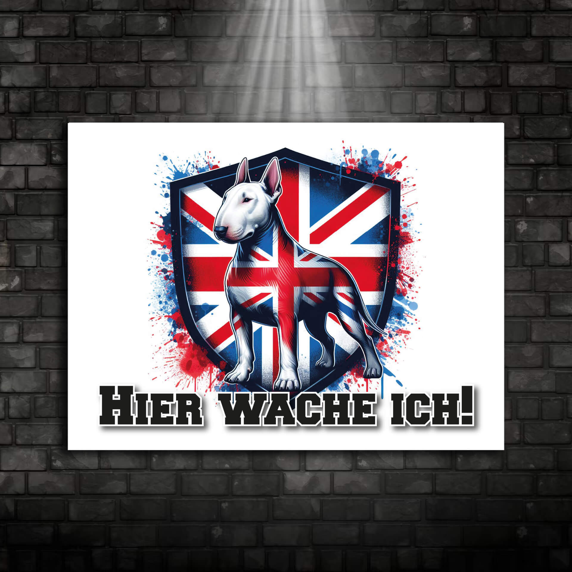 Bullterrier Schild "001"