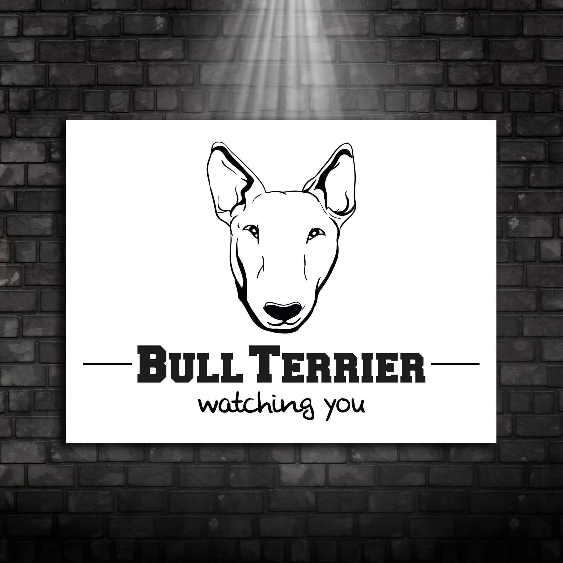 Bullterrier Schild "003"