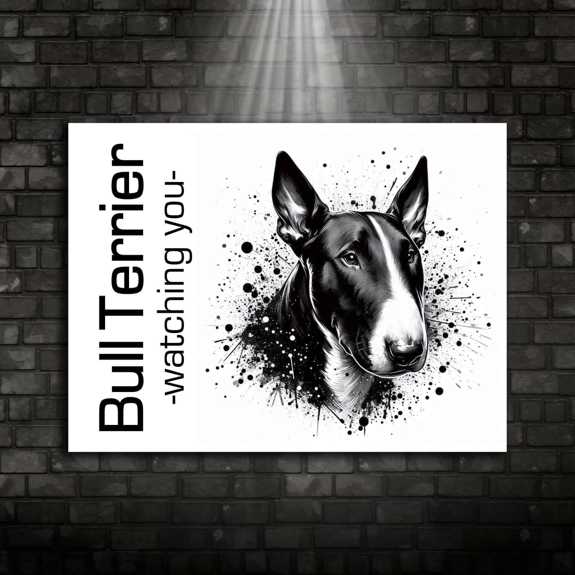 Bullterrier Schild "004"