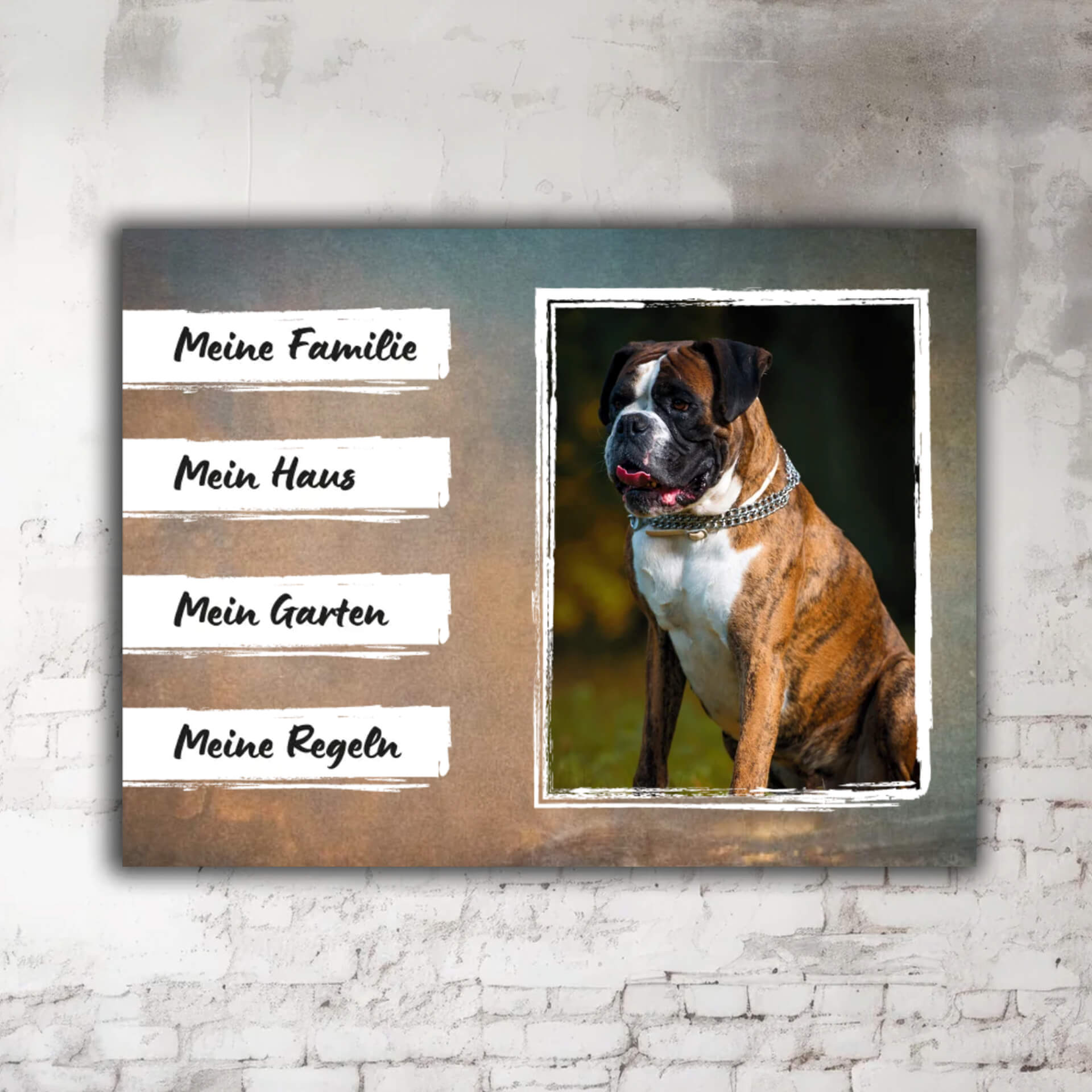 Deutscher Boxer Schild Motiv P001