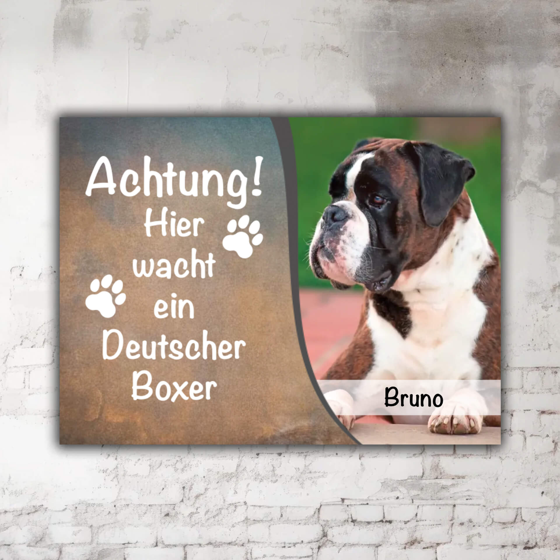 Deutscher Boxer Schild Motiv P002