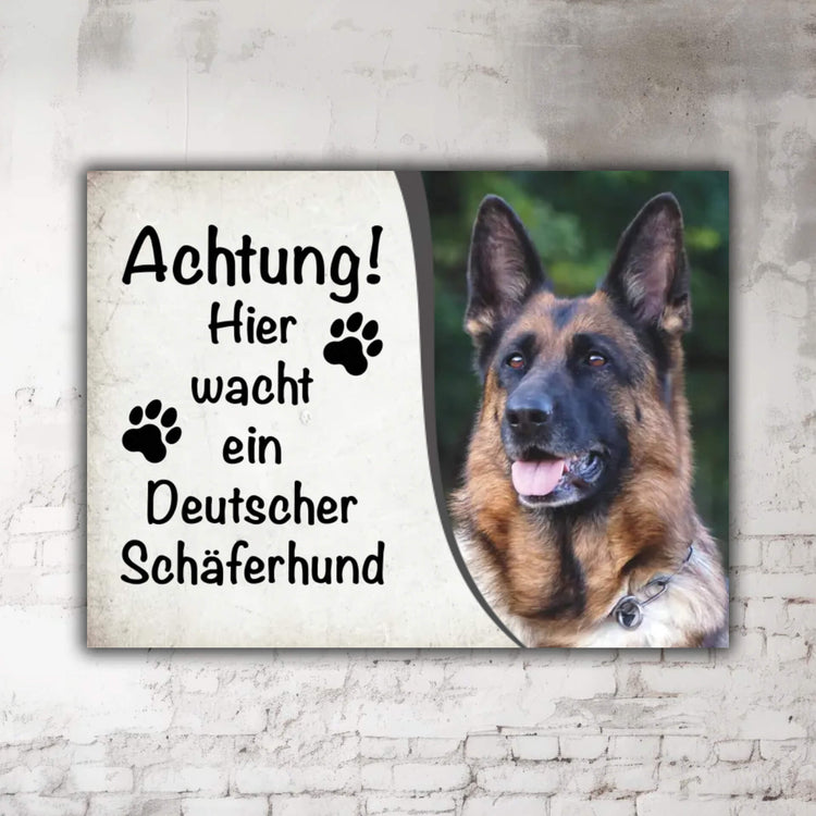 Deutscher Schäferhund Schild P002 Beschreibung
