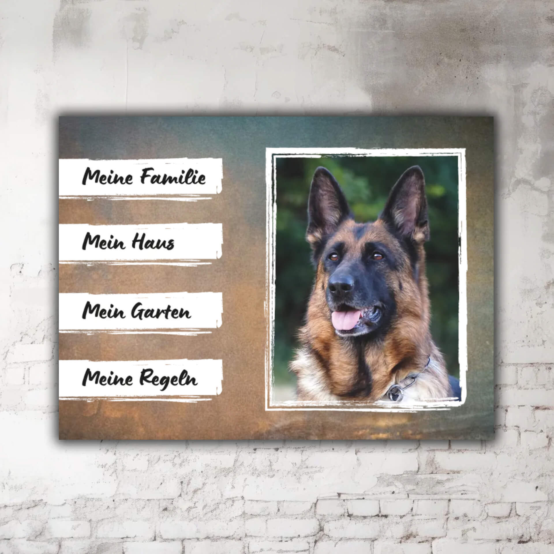 Deutscher Schäferhund Schild P001