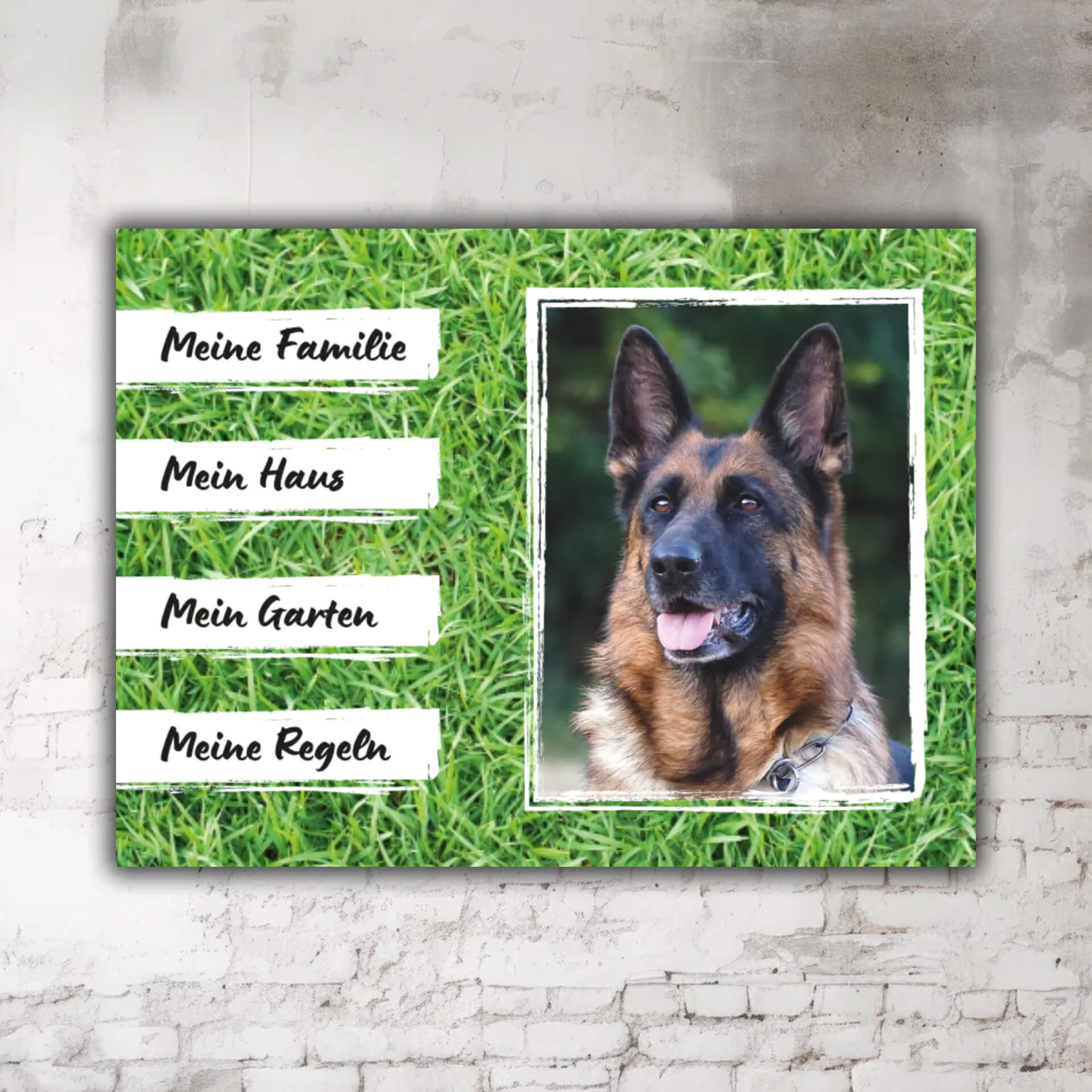 Deutscher Schäferhund Türschild P001