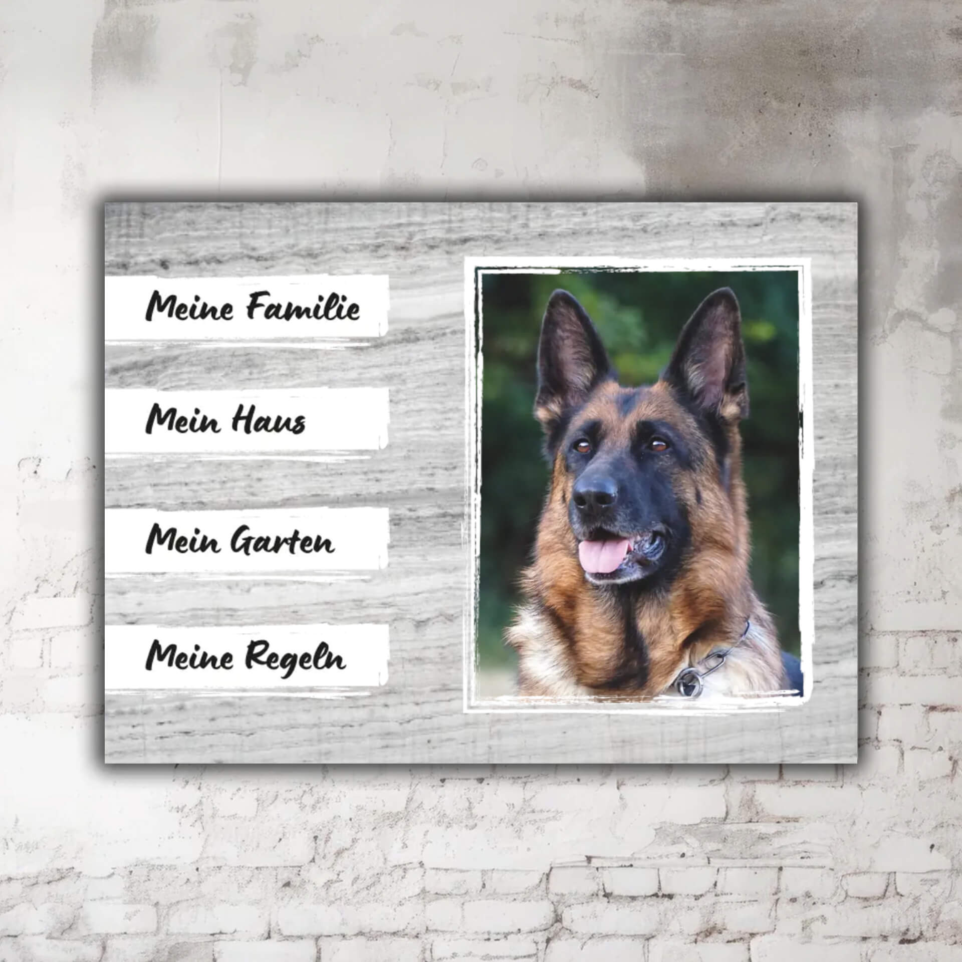 Deutscher Schäferhund Zaunschild P001