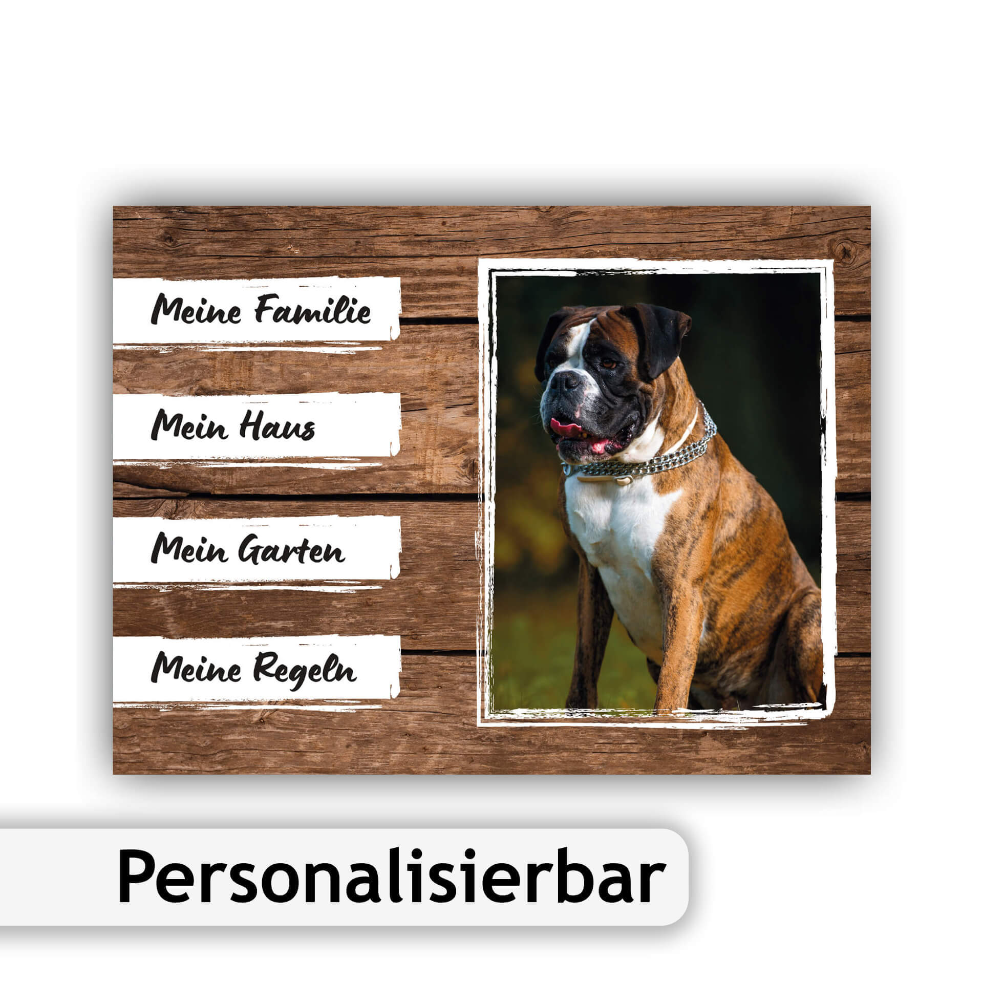 Deutscher Boxer Schild "001"