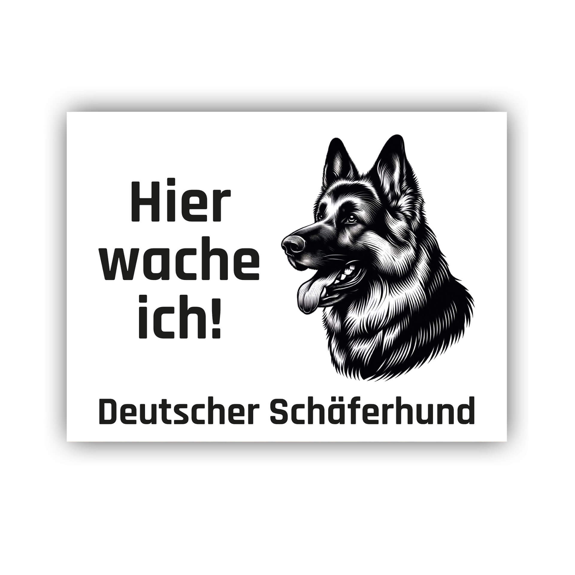 Deutscher Schäferhund Schild "001"