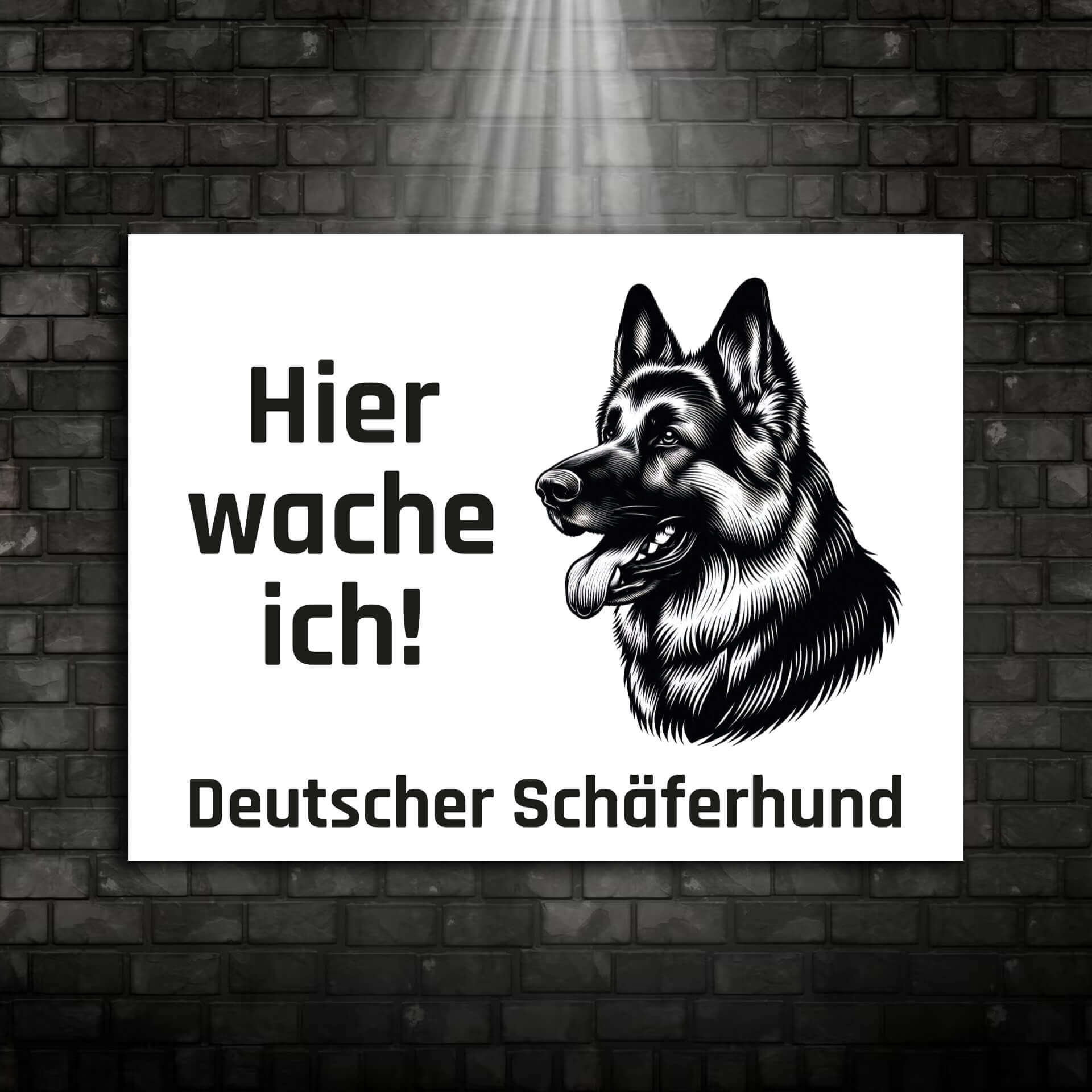 Deutscher Schäferhund Schild "001"