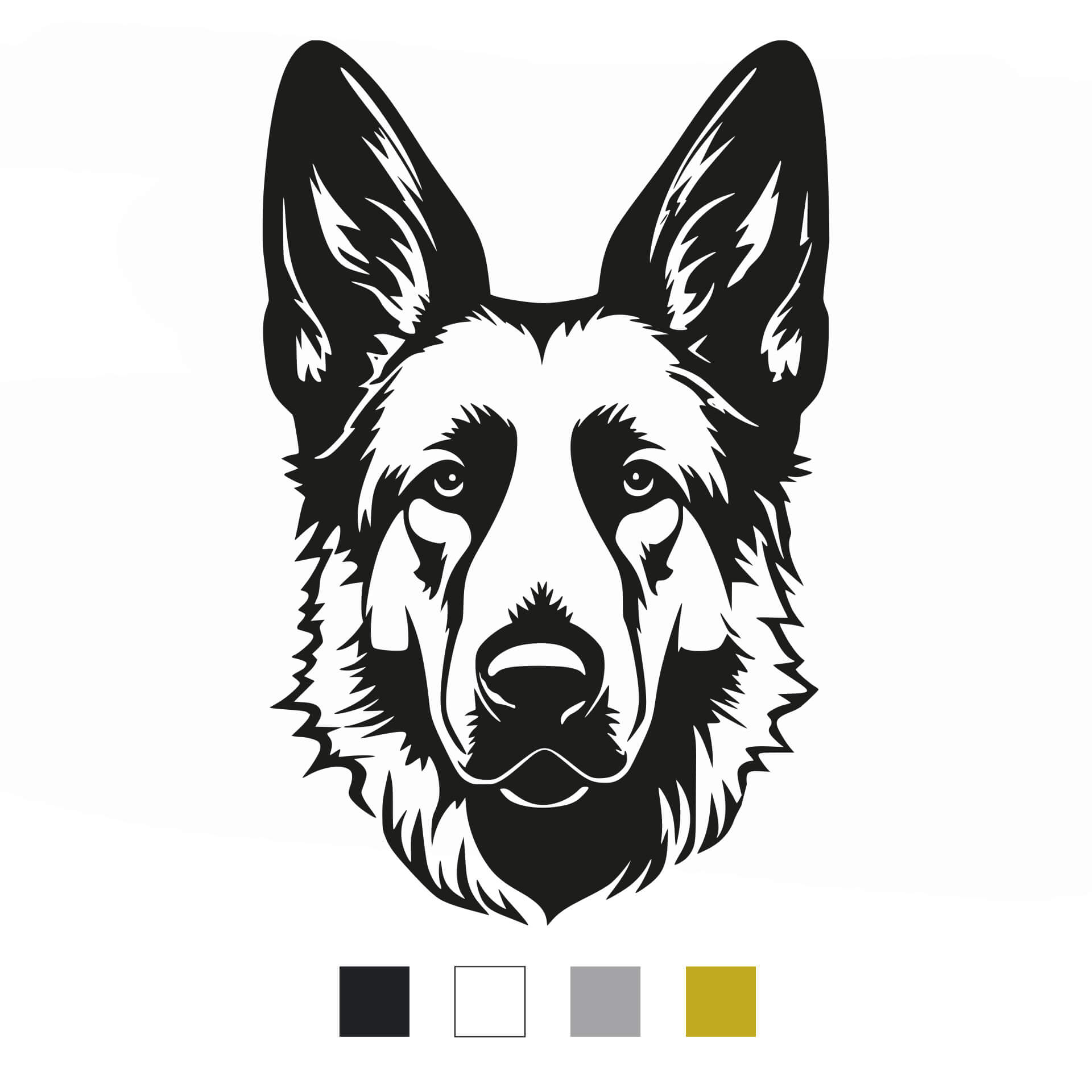 Deutscher Schäferhund Aufkleber "A001"