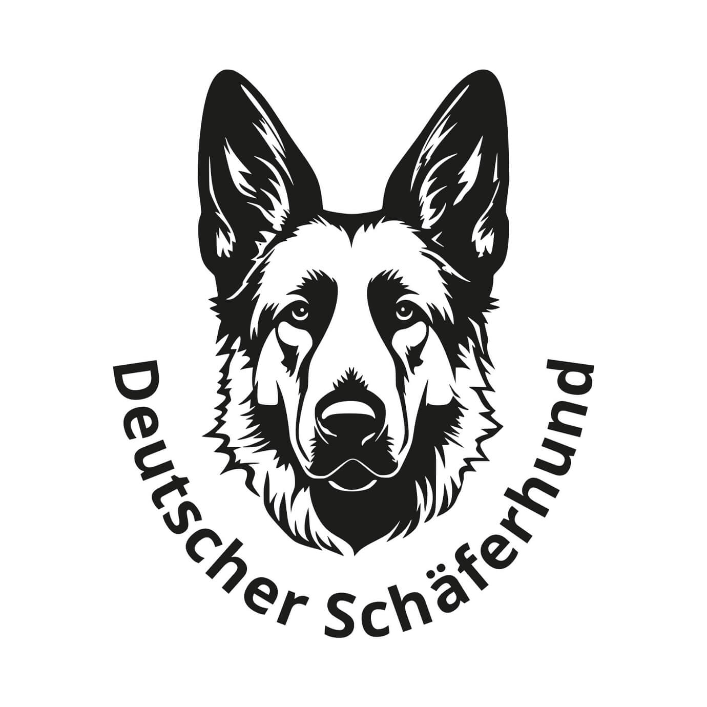 Deutscher Schäferhund Aufkleber "A002"