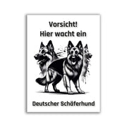 Deutscher Schäferhund Schild "002"