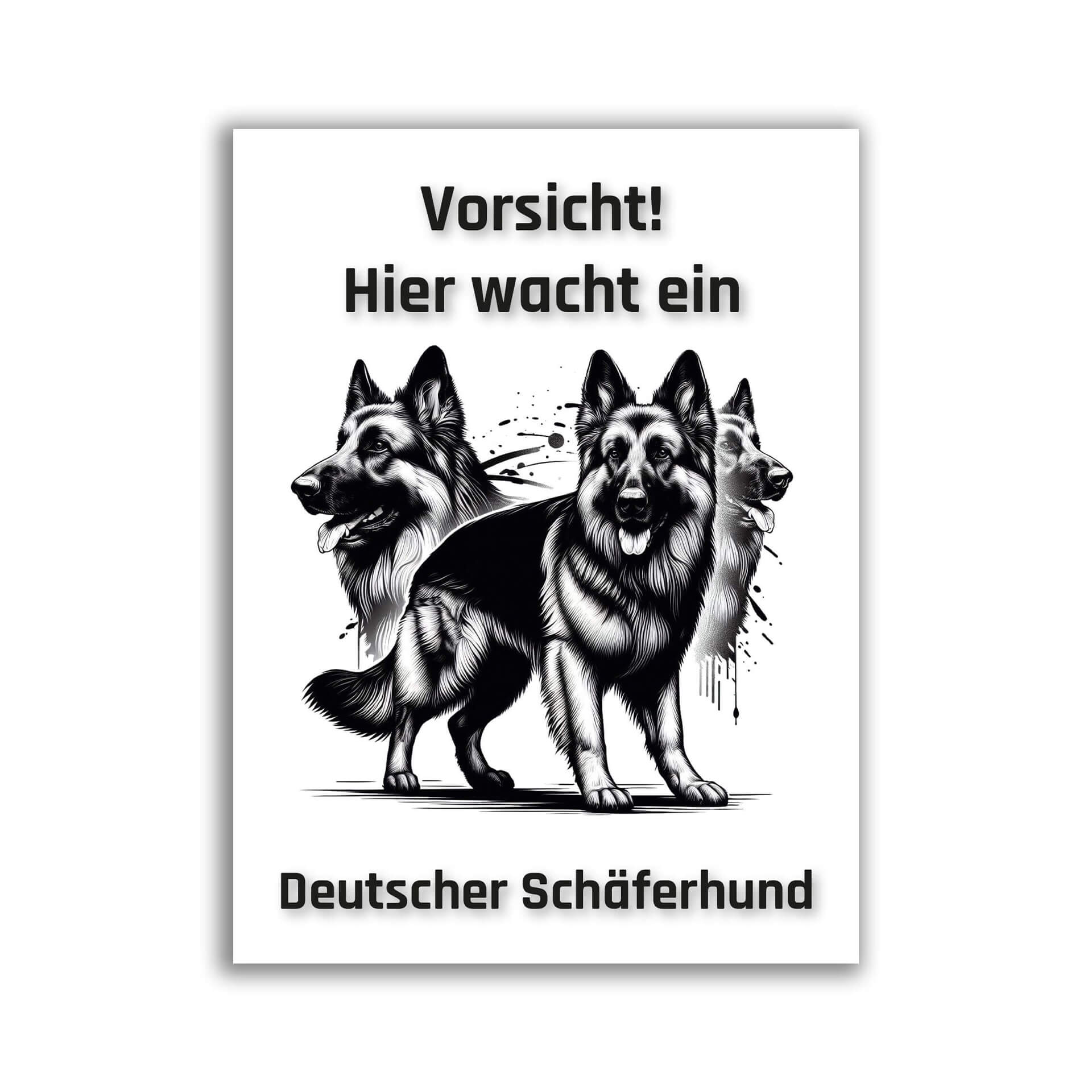 Deutscher Schäferhund Schild "002"