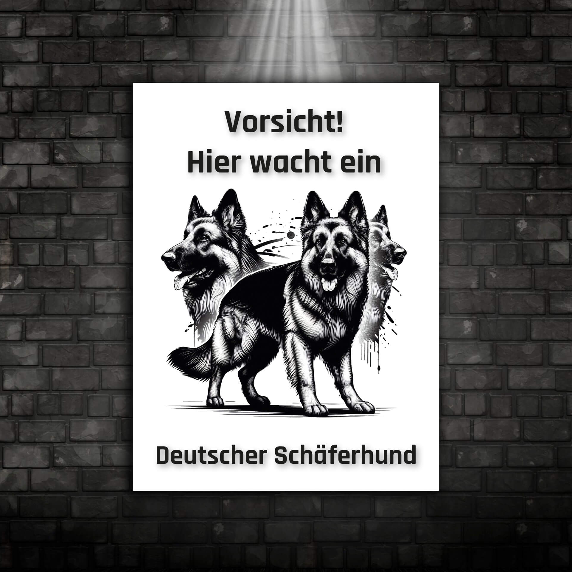Deutscher Schäferhund Schild "002"