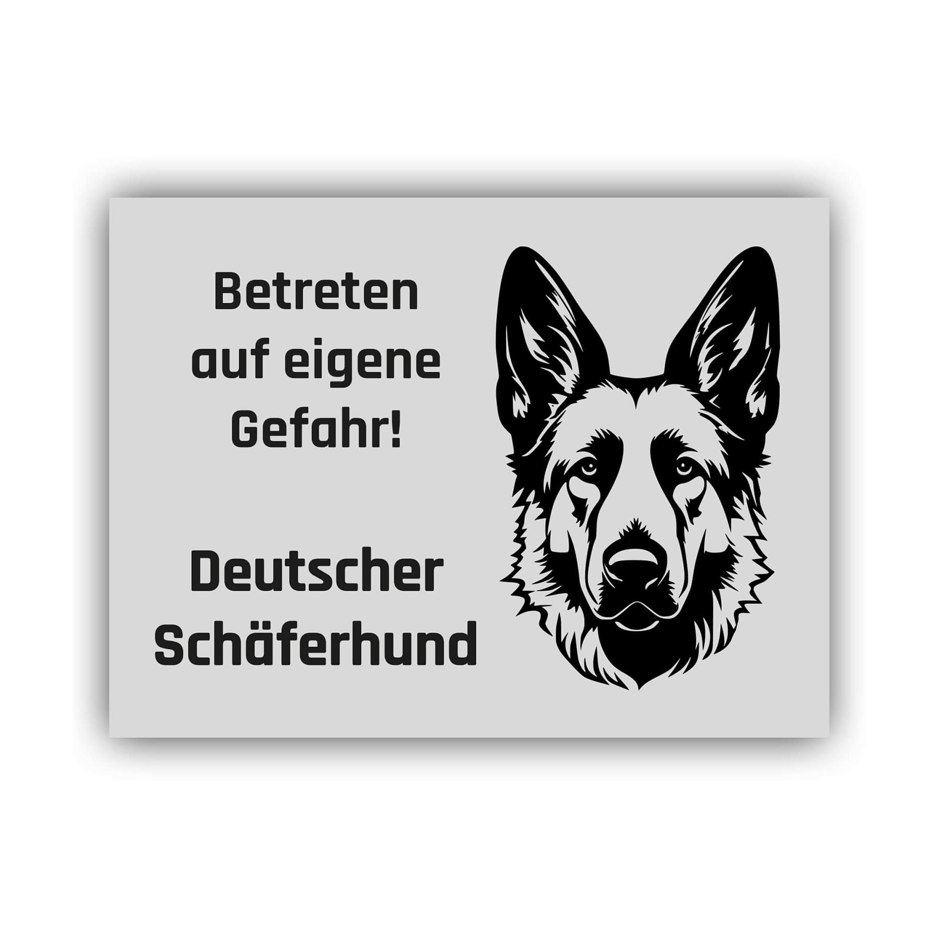 Deutscher Schäferhund Schild "003"