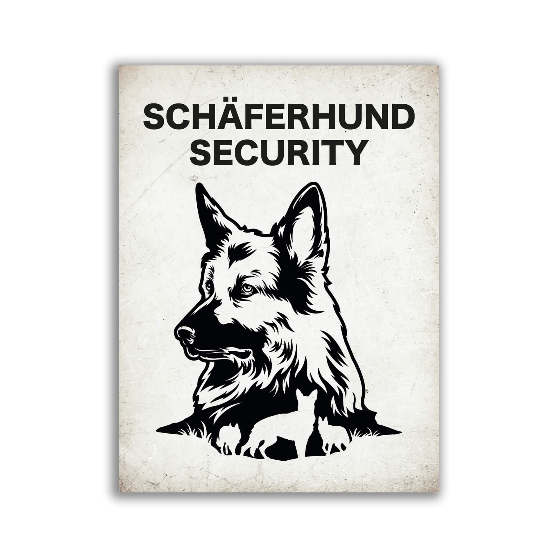 Petsigns Warnschild 'Deutscher Schäferhund' – Metallschild DIN A5, Für Gartenzaun & Grundstück