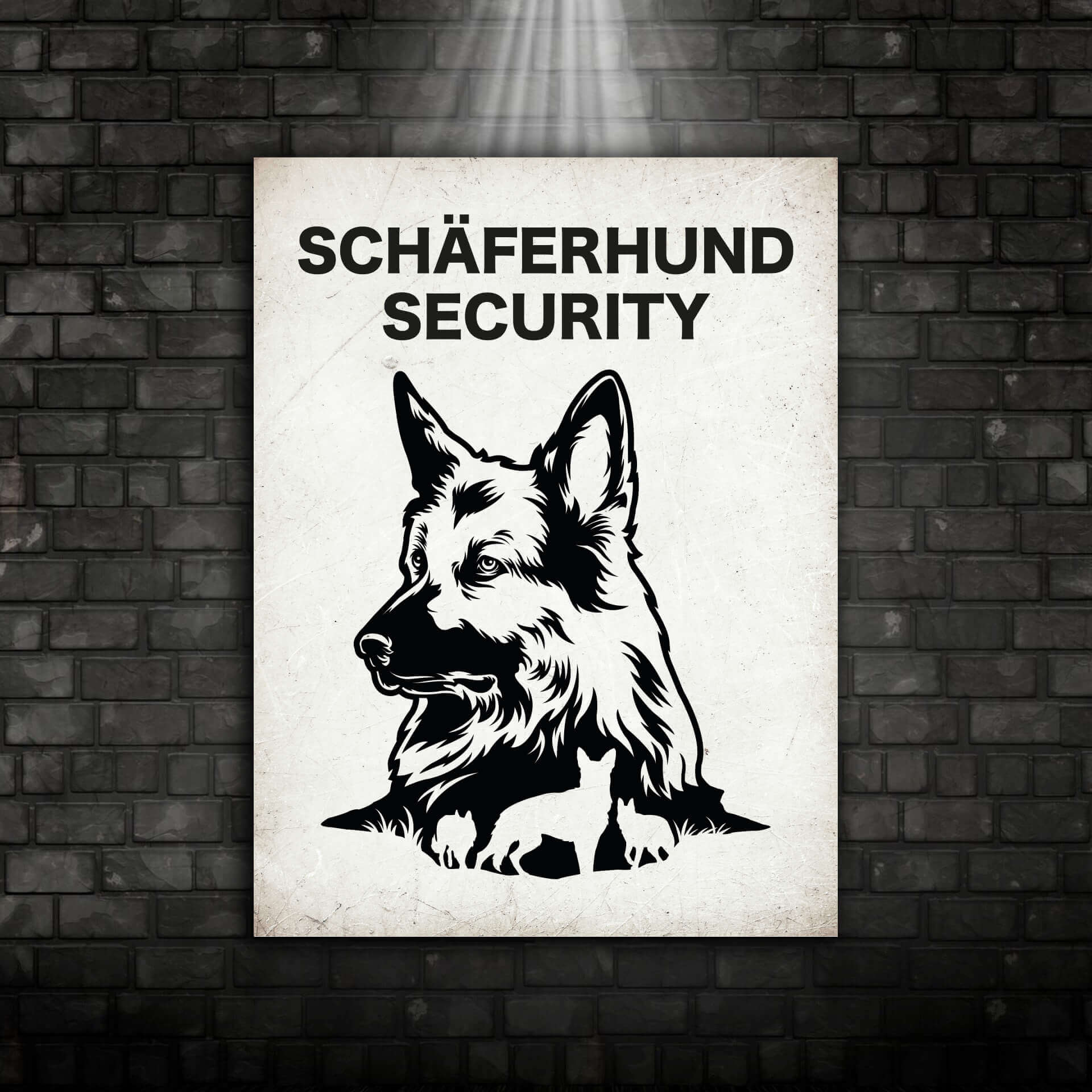 Deutscher Schäferhund Schild "004"