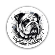Englische Bulldogge Aufkleber "B002"