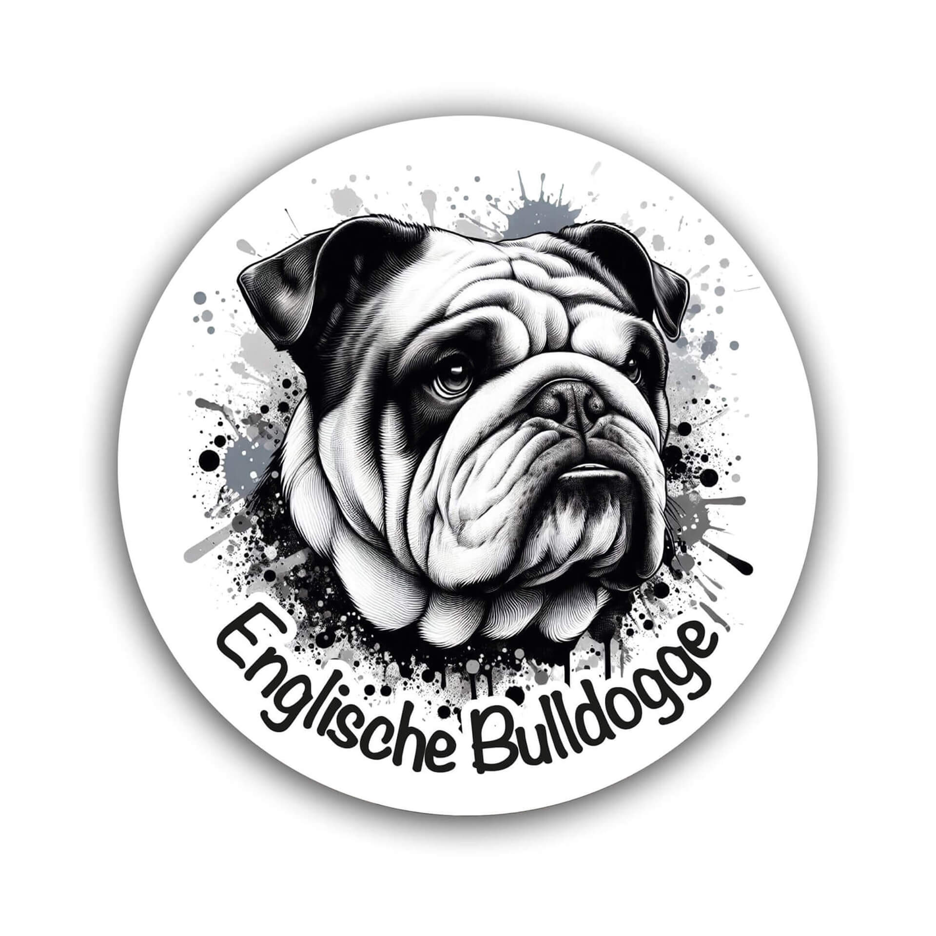 Englische Bulldogge Aufkleber "B002"