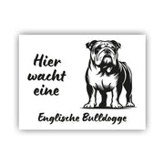 Englische Bulldogge Schild "002"
