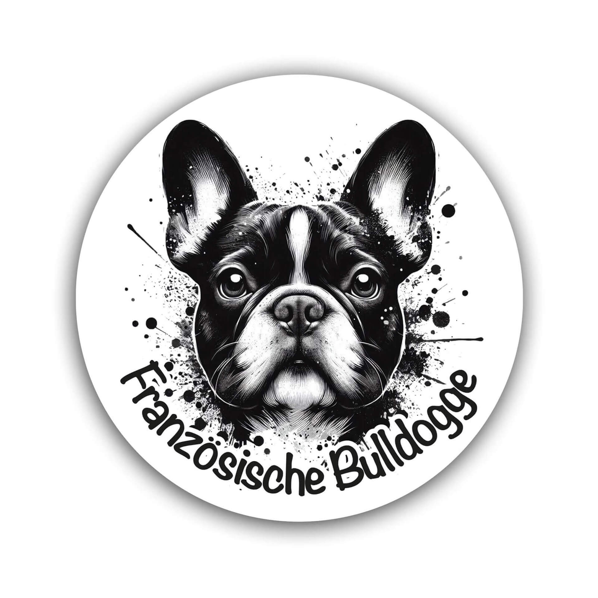 2x Süße Französische Bulldogge Vinyl-Aufkleber, 10 Cm – Glänzend, Für Laptop, Auto & Deko