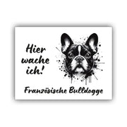 Französische Bulldogge Schild "001"