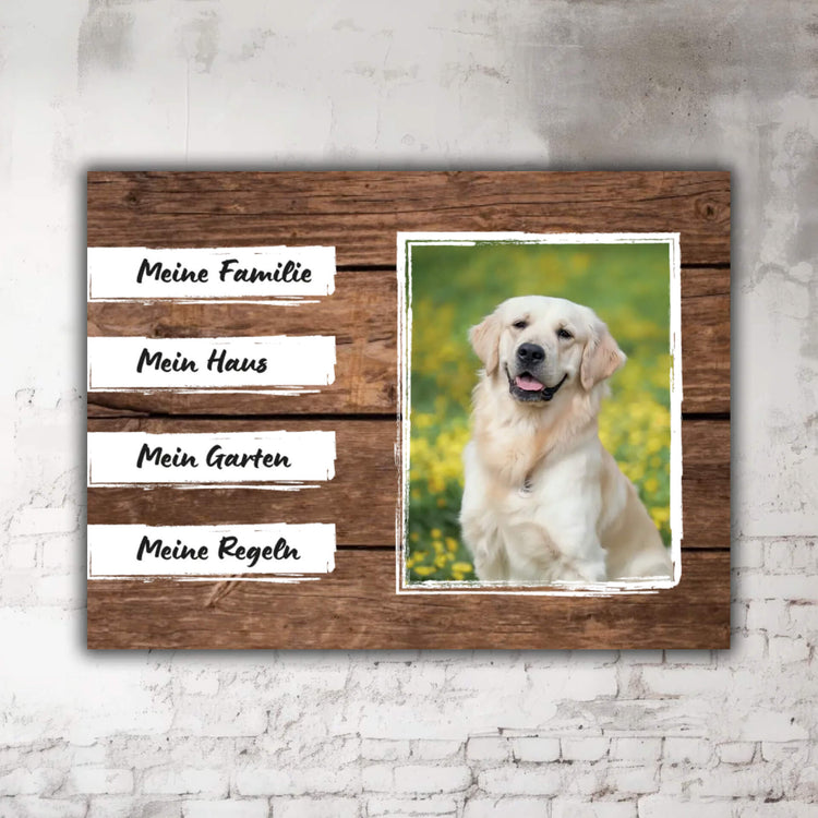Golden Retriever Schild P001 Beschreibung