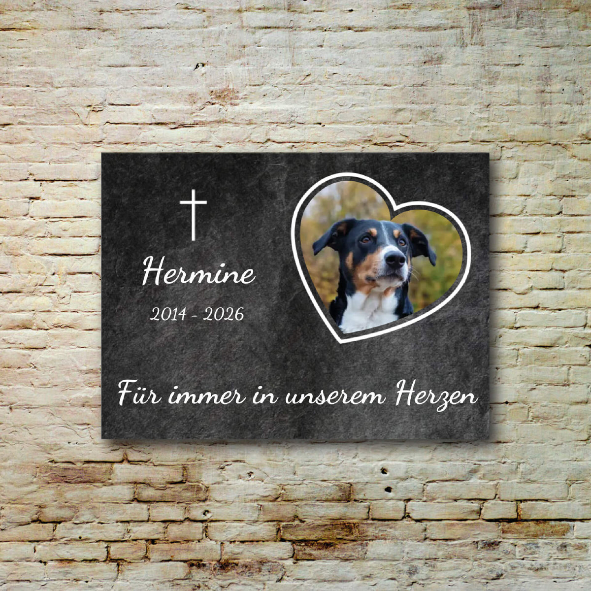 Hunde Trauerschild Beschreibung