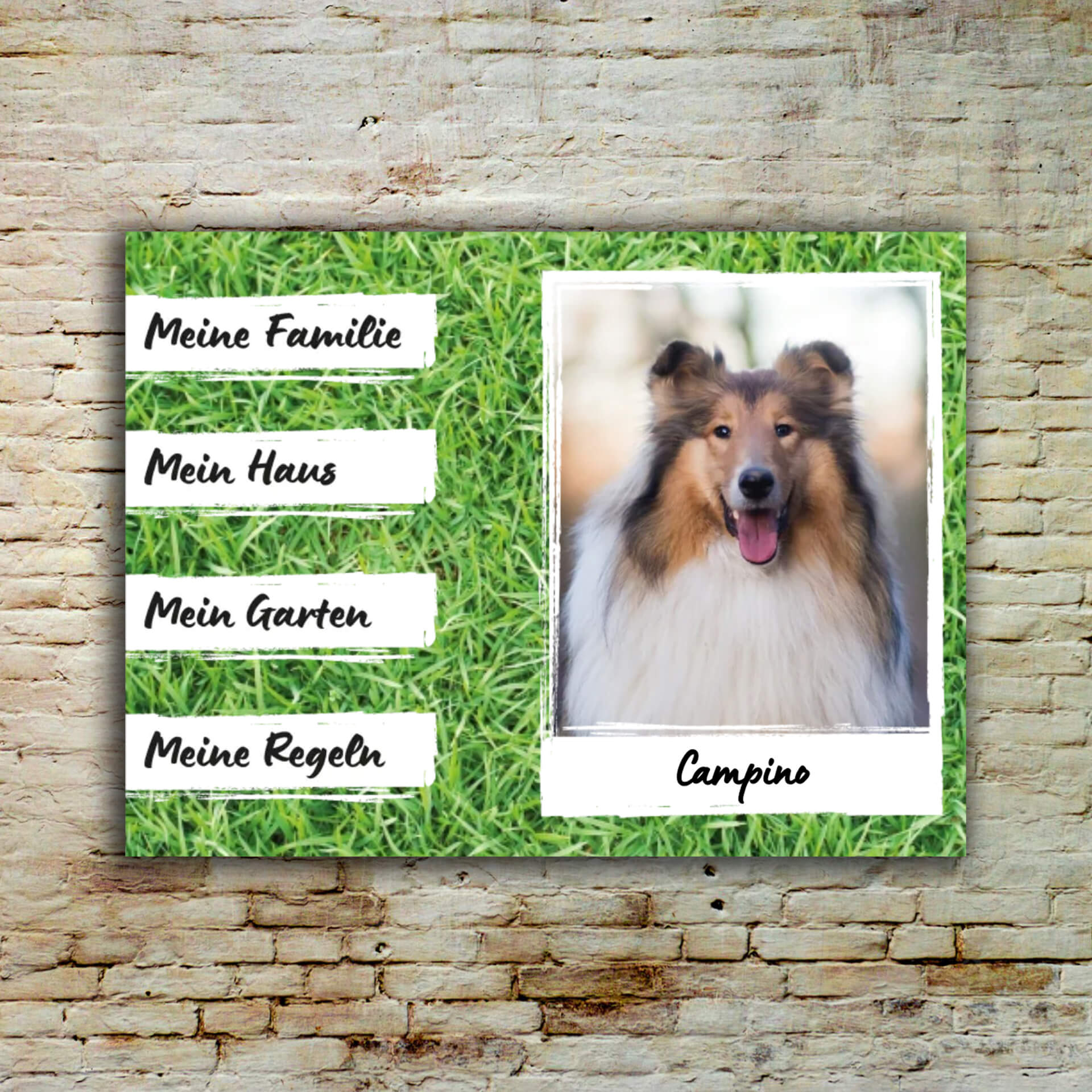 Hundeschild personalisierbar 002 004