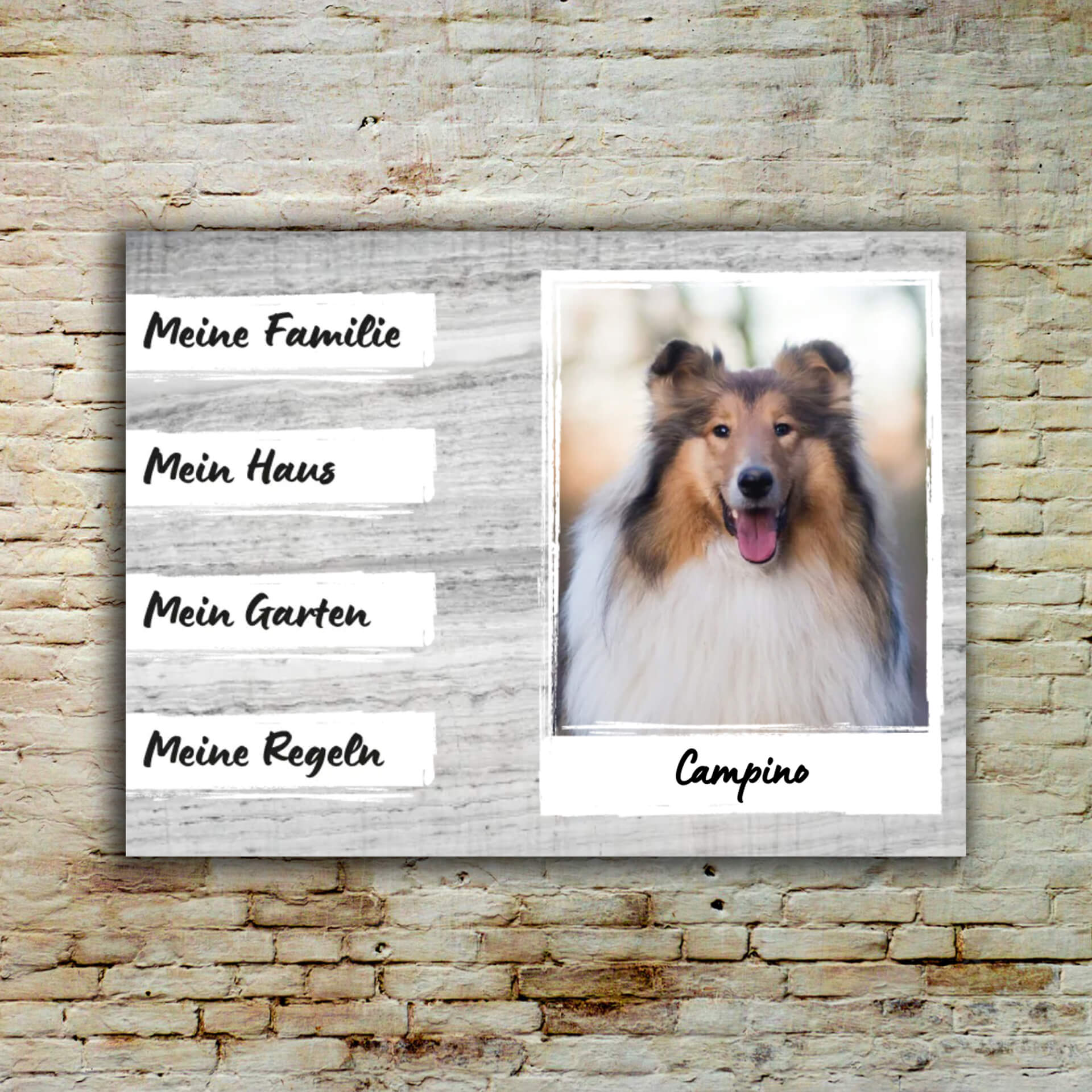 Hundeschild personalisierbar 002 005