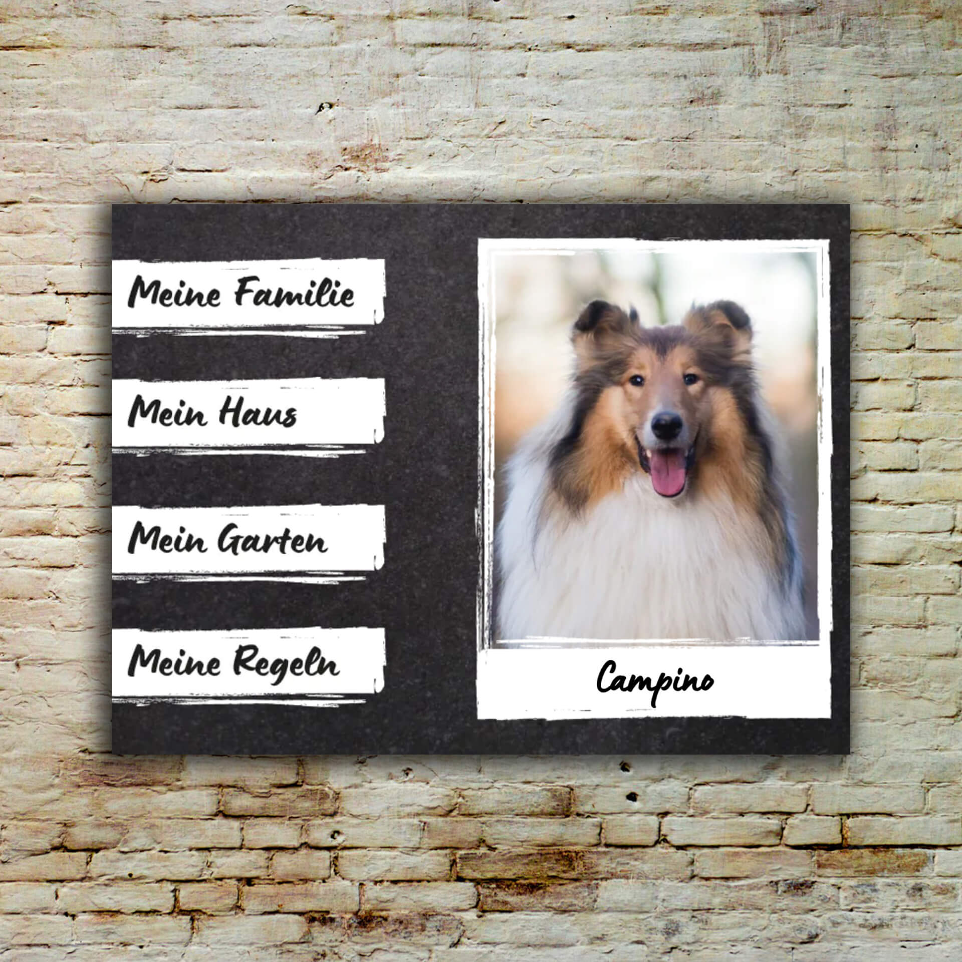 Hundeschild personalisierbar 002 007