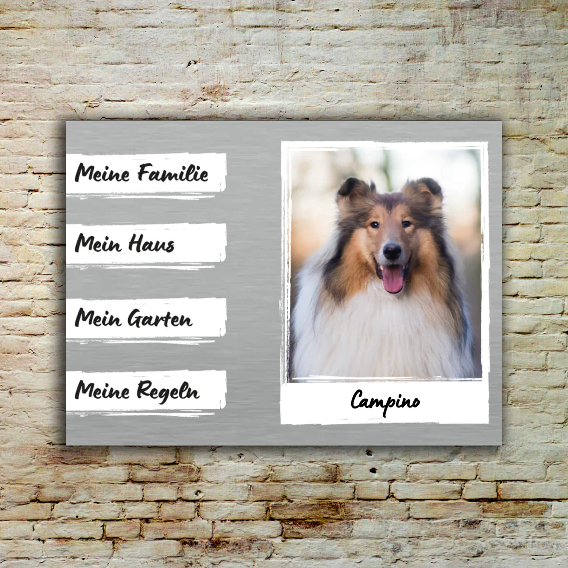Hundeschild personalisierbar 002 008