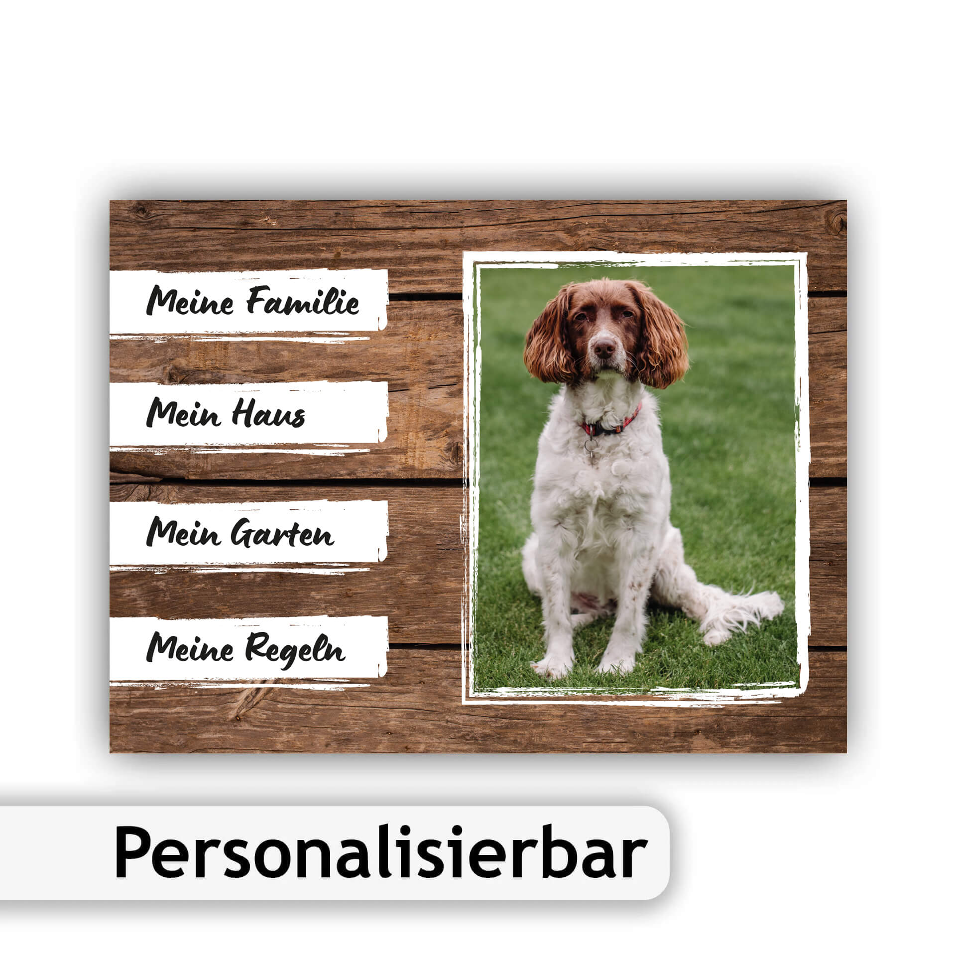 Hundeschild personalisierbar 001