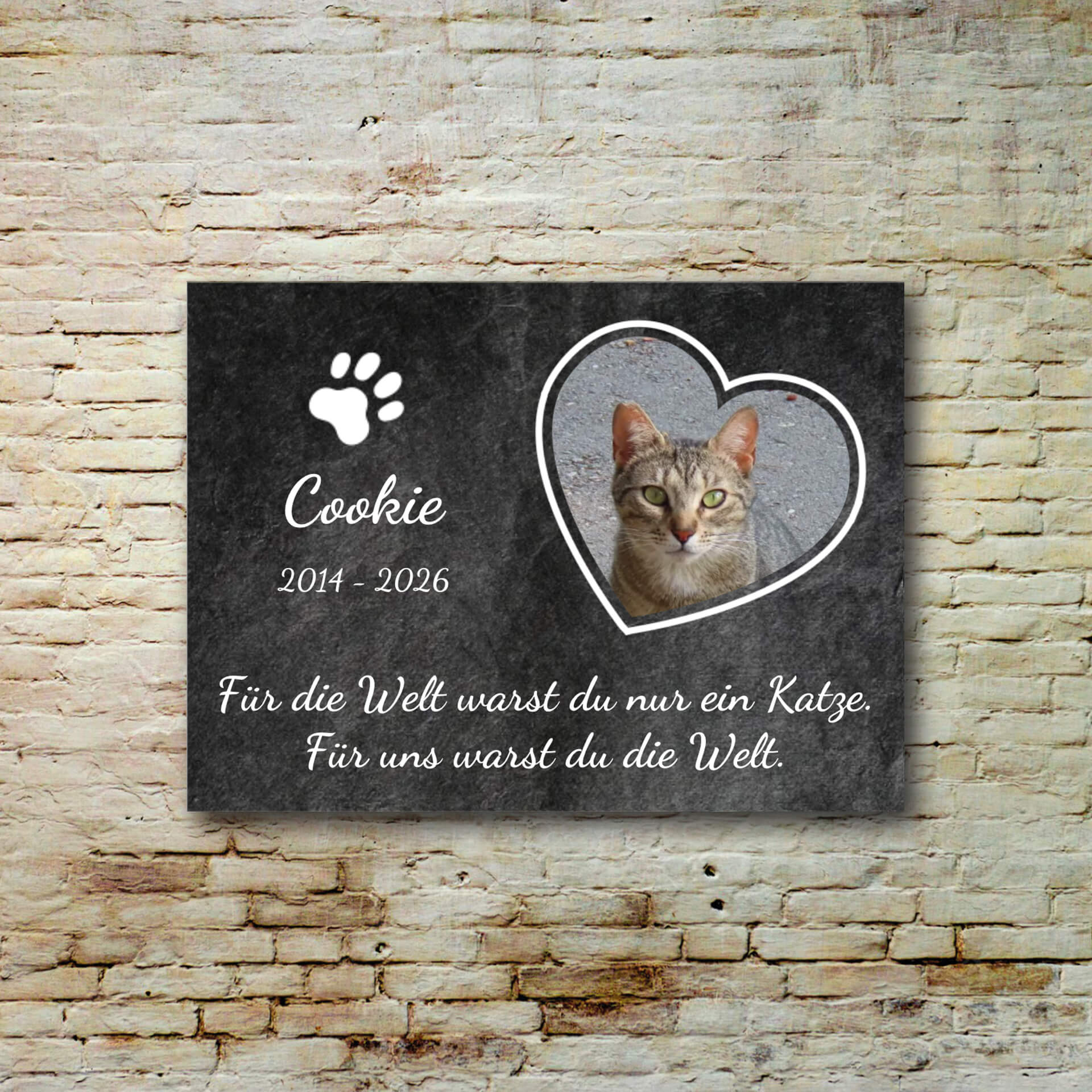 Katzen Trauerschild Beschreibung 001