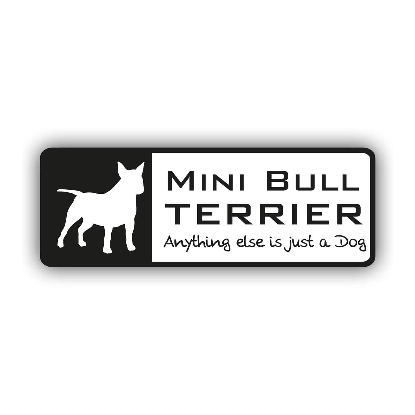 Miniature Bullterrier Aufkleber 004