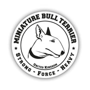 Miniature Bullterrier Aufkleber "B002"
