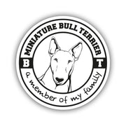 Miniature Bullterrier Aufkleber "B003"