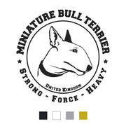 Miniature Bullterrier Aufkleber "A001"