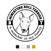 Miniature Bullterrier Aufkleber "A002"