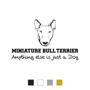 Miniature Bullterrier Aufkleber "A003"