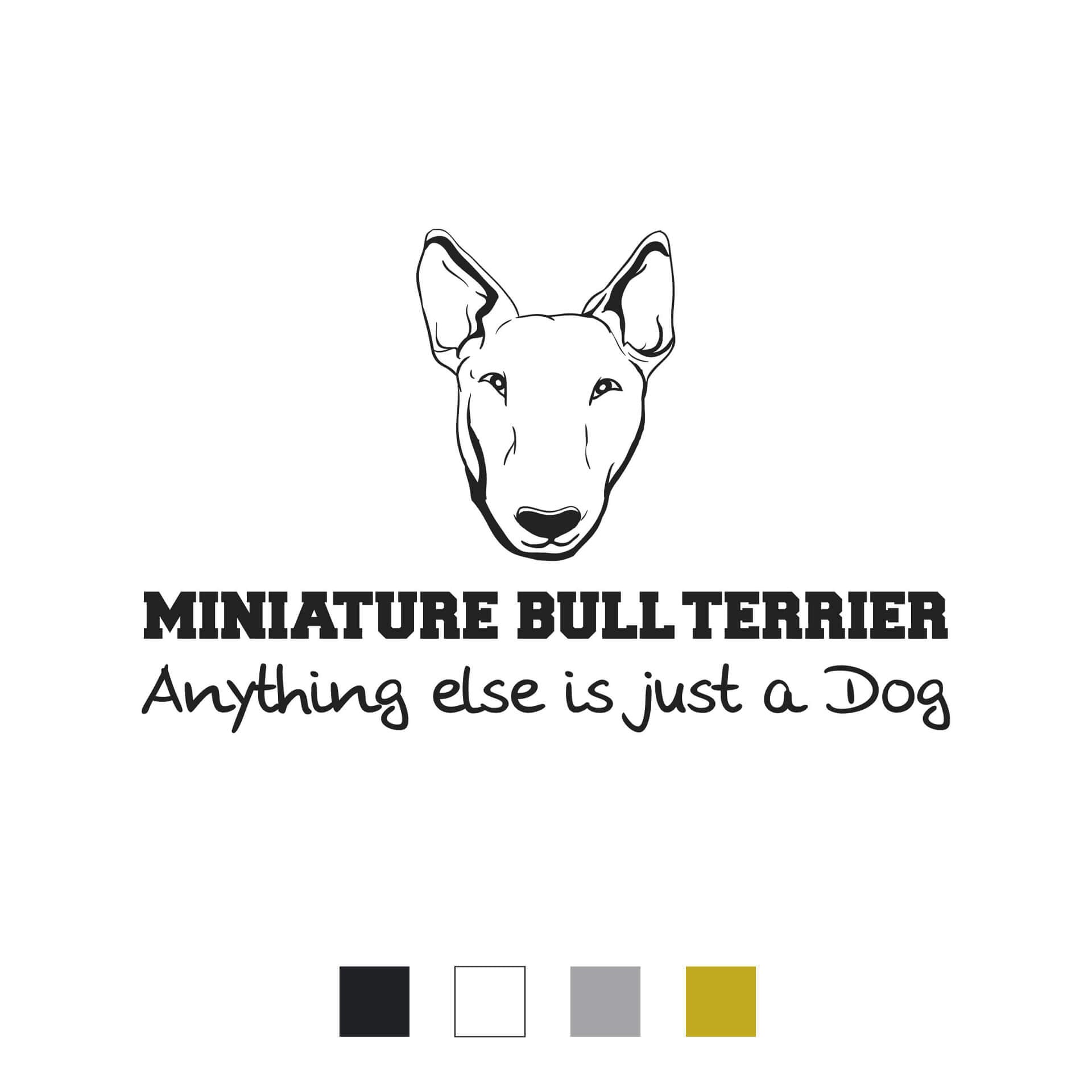 Miniature Bullterrier Aufkleber "A003"