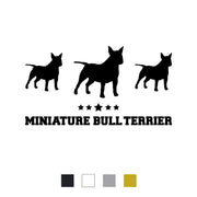 Miniature Bullterrier Aufkleber "A005"