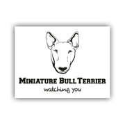 Miniature Bullterrier Schild "001"